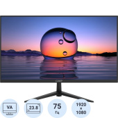 Монитор 23.8'' CBR MF-2401 чёрный (LCD-MF2401-OPC)