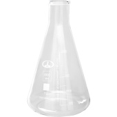 Колба коническая Кн-2-2000-50 с делениями 2 л (2 штуки в упаковке) купить в интернет-магазине товаров для офиса и дома ТопГрад с доставкой