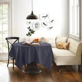 Скатерть на стол прямоугольная Волшебная Ночь 165х200 см полиэстер  рогожка серо-синяя