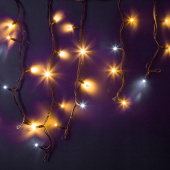 Гирлянда светодиодная Neon-Night Айсикл теплый белый свет 128 светодиодов (4х0.6 м)