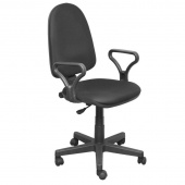 Кресло офисное Prestige черное (ткань/пластик)