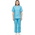 Костюм медицинский женский м05-КБР плюс с коротким рукавом голубой  (размер 112-116 (56-58), рост 158-164) купить в интернет-магазине товаров для офиса и дома ТопГрад с доставкой
