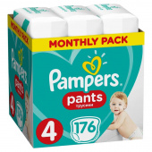 Подгузники-трусики Pampers Pants размер 4 (L) 9-15 кг (176 штук в упаковке)