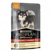 Корм для собак мелких и карликовых пород влажный Purina Pro Plan С говядиной 100 г (24 штуки в упаковке)