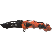 Нож складной Stinger 100 мм чёрный/оранжевый купить в интернет-магазине товаров для офиса и дома ТопГрад с доставкой