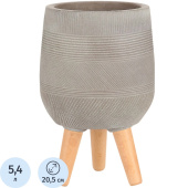 Кашпо Idealist Страйп 5.4 л кофе с молоком (32x20.5 см)