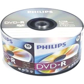 Диск DVD-R Philips 4.7 ГБ 16x bulk DM4S6U50F/97 (50 штук в упаковке)