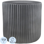 Кашпо Idealist Урбан 17.9 л антрацит (30x30.5 см)