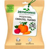 Смесь из моркови, свеклы и тыквы Зеленика Здоровый овощной перекус 30 г купить в интернет-магазине товаров для офиса и дома ТопГрад с доставкой