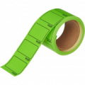 Этикет-лента Цена для ручного нанесения прямоугольная зеленая 35х25 мм (5 рулонов по 250 этикеток)
