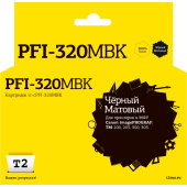 Картридж струйный T2 PFI-320MBK IC-CPFI-320MBK/2889C001 для Canon черный матовый совместимый