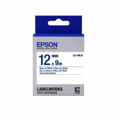 Картридж для принтера этикеток Epson LK4WLN (12 мм x 9 м, цвет ленты белый, шрифт синий)