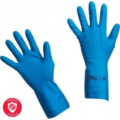 Перчатки латексные Vileda Professional Многоцелевые синие (размер 9.5-10, XL, артикул производителя 102590)