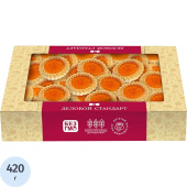 Печенье сдобное Деловой Стандарт с апельсиновым мармеладом 420 г купить в интернет-магазине товаров для офиса и дома ТопГрад с доставкой
