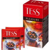 Чай черный Tess Pleasure 25 пакетиков (шиповник, яблоко)