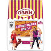 Хлебные палочки Семейка ОЗБИ простые 150 г купить в интернет-магазине товаров для офиса и дома ТопГрад с доставкой