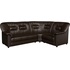 Диван угловой Chelsea правый коричневый (искусственная кожа)
