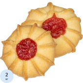 Печенье песочное Мичуринское Ромашка с фруктовым джемом 2 кг купить в интернет-магазине товаров для офиса и дома ТопГрад с доставкой