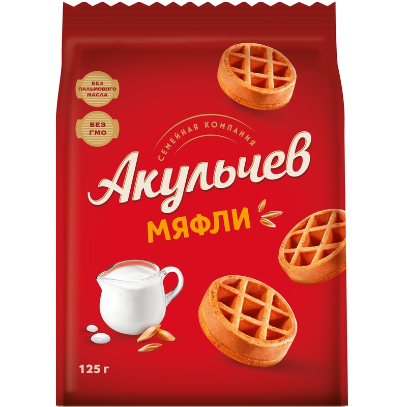 Вафли Мяфли Акульчев 125 г