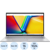 Ноутбук Asus VivoBook 17 X1704VA-AU398 17.3" Silver Intel Core i7  1355U/16 ГБ/SSD 1024 ГБ (90NB10V1-M00D20)