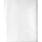 Скатерть на стол прямоугольная Luscan 145х180 см журавинка белая рис  1812