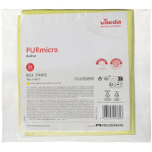 Салфетки хозяйственные Vileda Professional ПУРмикро Актив микрофибра 38x35 см 260 г/кв.м желтые (5 штук в упаковке)
