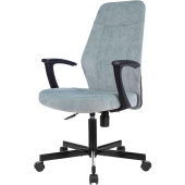Кресло офисное Easy Chair 224 PPU серо-голубое (ткань, металл)
