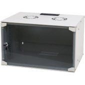 Шкаф телекоммуникационный настенный Neomax 6U NM-CBWM-6U5240GKL-301-GY  520x145х400