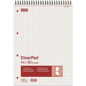 Блокнот Attache Clear Pad А4 80 листов без линовки белый на спирали (205х305 мм)
