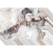 Сервировочная салфетка под приборы Nouvelle Home Мрамор 28х43 см разноцветная (4 штуки в упаковке)