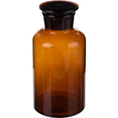 Склянка стеклянная с пробкой широкое горло 2.5 л