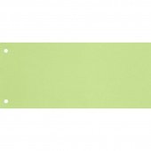 Разделитель листов Комус картонный 100 листов зеленый (105x240 мм)