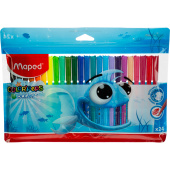 Фломастеры Maped Color'peps Ocean 24 цвета с вентилируемыми колпачками  смываемые