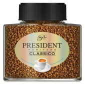 Кофе растворимый President Heritage Classico 100 г (стеклянная банка) купить в интернет-магазине товаров для офиса и дома ТопГрад с доставкой
