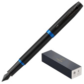 Ручка перьевая Parker IM Professionals Marine Blue BT цвет чернил синий цвет корпуса черный (артикул производителя 2172858)