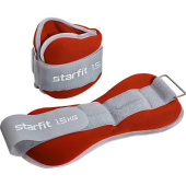 Утяжелитель Starfit WT-502 красный/серый (2 штуки по 1.5 кг)