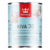 Лак мебельный Tikkurila Kiva EP универсальный бесцветный полуматовый 0,9 л