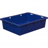 Ящик (лоток) сырково-творожный из ПНД 532х400х141 мм синий