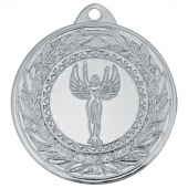Медаль призовая Ника 40 мм серебристая
