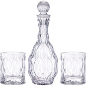 Набор Alegre Glass 3 предмета (штоф 1.4 л и 2 стакана 300 мл, 337-128) Набор Alegre Glass 3 предмета (штоф 1.4 л и 2 стакана 300 мл, 337-128)