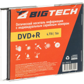 Диск DVD+R BigTech 4.7 ГБ 16x slim YDVDRB011