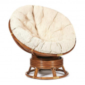 Кресло-качалка Papasan Pecan (коричневое, 980х980х1150 мм)