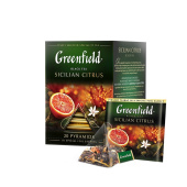 Чай черный Greenfield Sicilian Citrus 20 пирамидок (шиповник, апельсин, лимон)