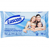 Влажные салфетки универсальные Luscan 50 штук в упаковке