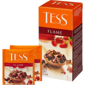 Чай ягодный фруктовый Tess Flame 25 пакетиков (земляника, розовый перец)