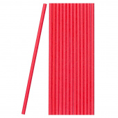 Трубочки для коктейля АВМ-Пластик бумажные красные 199 мм (50 штук в упаковке, артикул производителя БтКРК40)