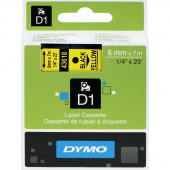 Картридж для принтера этикеток DYMO S0720790 D1 (6 мм x 7 м, цвет ленты желтый, шрифт черный)