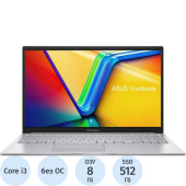 Ноутбук Asus Vivobook 15 X1504ZA-BQ1104 15.6" Silver Intel Core i3  1215U/8 ГБ/SSD 512 ГБ/Intel UHD Graphics (90NB1022-M01MB0)