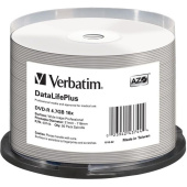 Диск DVD-R Verbatim 4.7 ГБ 16x cake box 43744 (50 штук в упаковке)