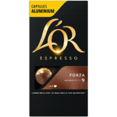 Кофе в капсулах для кофемашин L'or Espresso Forza (10 штук в упаковке) купить в интернет-магазине товаров для офиса и дома ТопГрад с доставкой